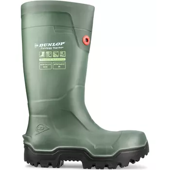 Dunlop Purofort Fieldpro Thermo+ skyddsgummistövlar S5, Grön