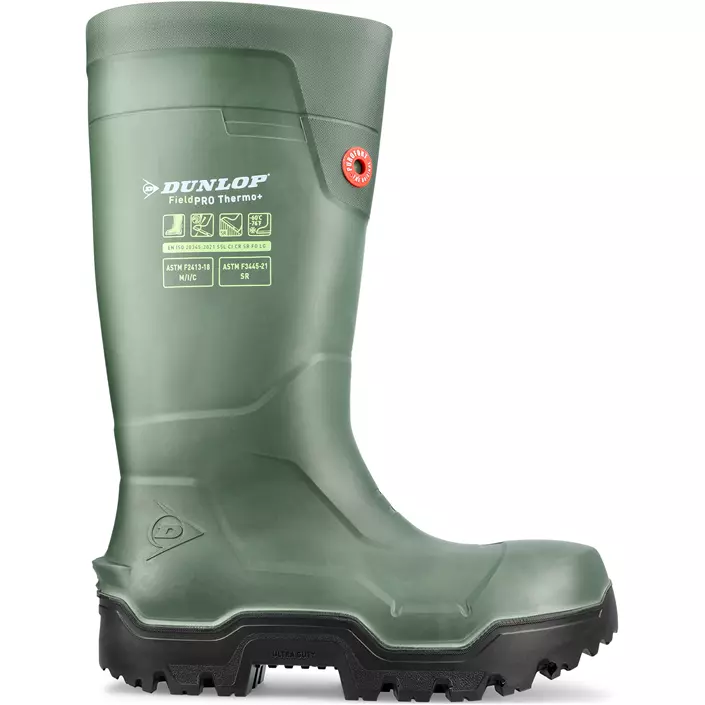 Dunlop Purofort Fieldpro Thermo+ sikkerhedsstøvle S5, Grøn, large image number 0