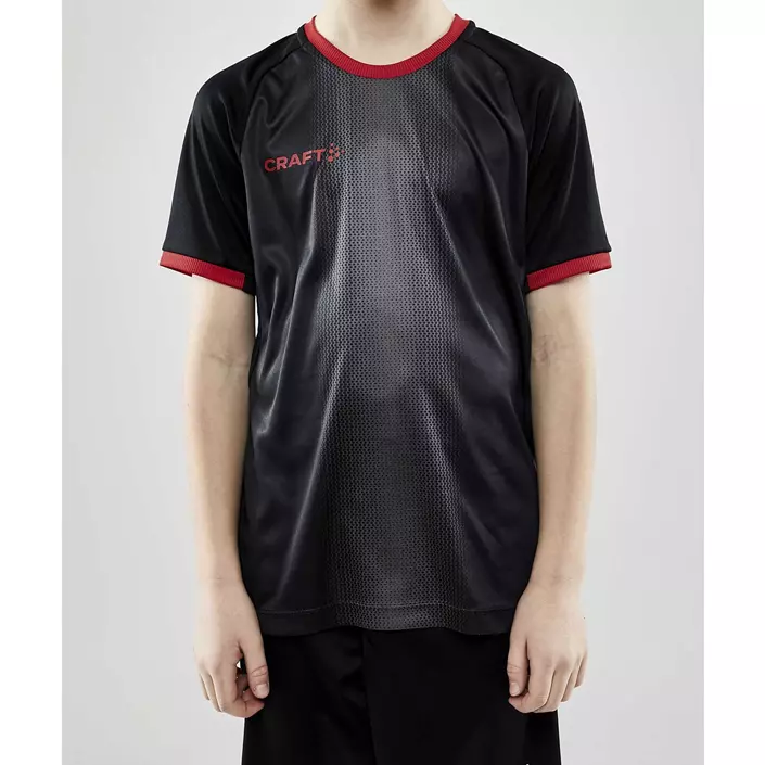 Craft Progress 2.0 Graphic Jersey T-Shirt für Kinder, Schwarz/Rot, large image number 1