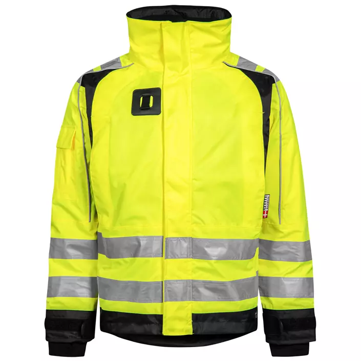 Lyngsøe shell jacket, Hi-vis Yellow/Black, large image number 0