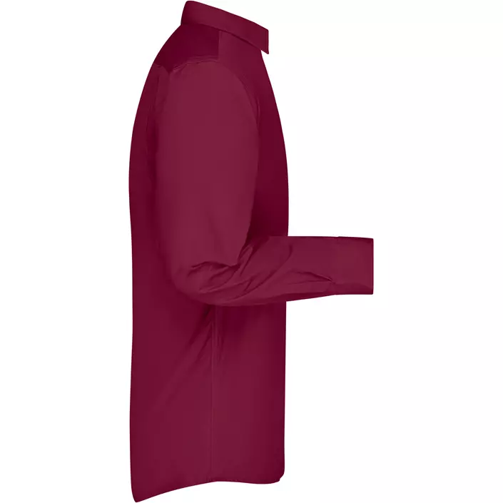 James & Nicholson modern fit  shirt, Burgundy, large image number 3