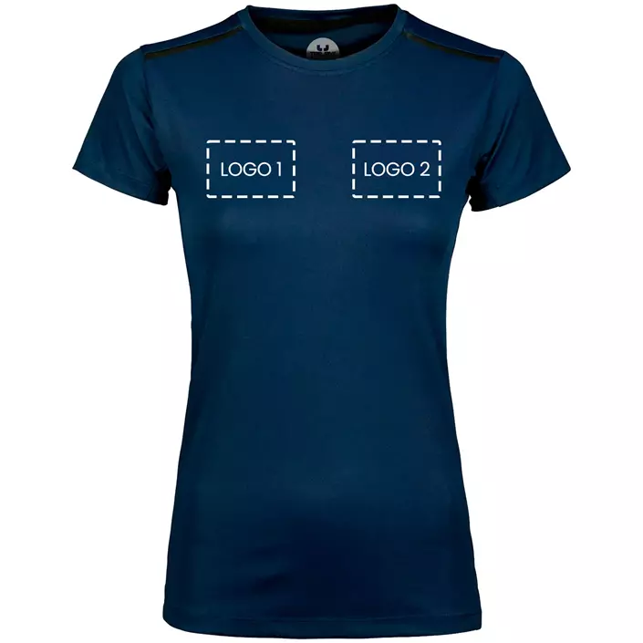 Tee Jays luxury T-shirt dam med logotryck, , large image number 1