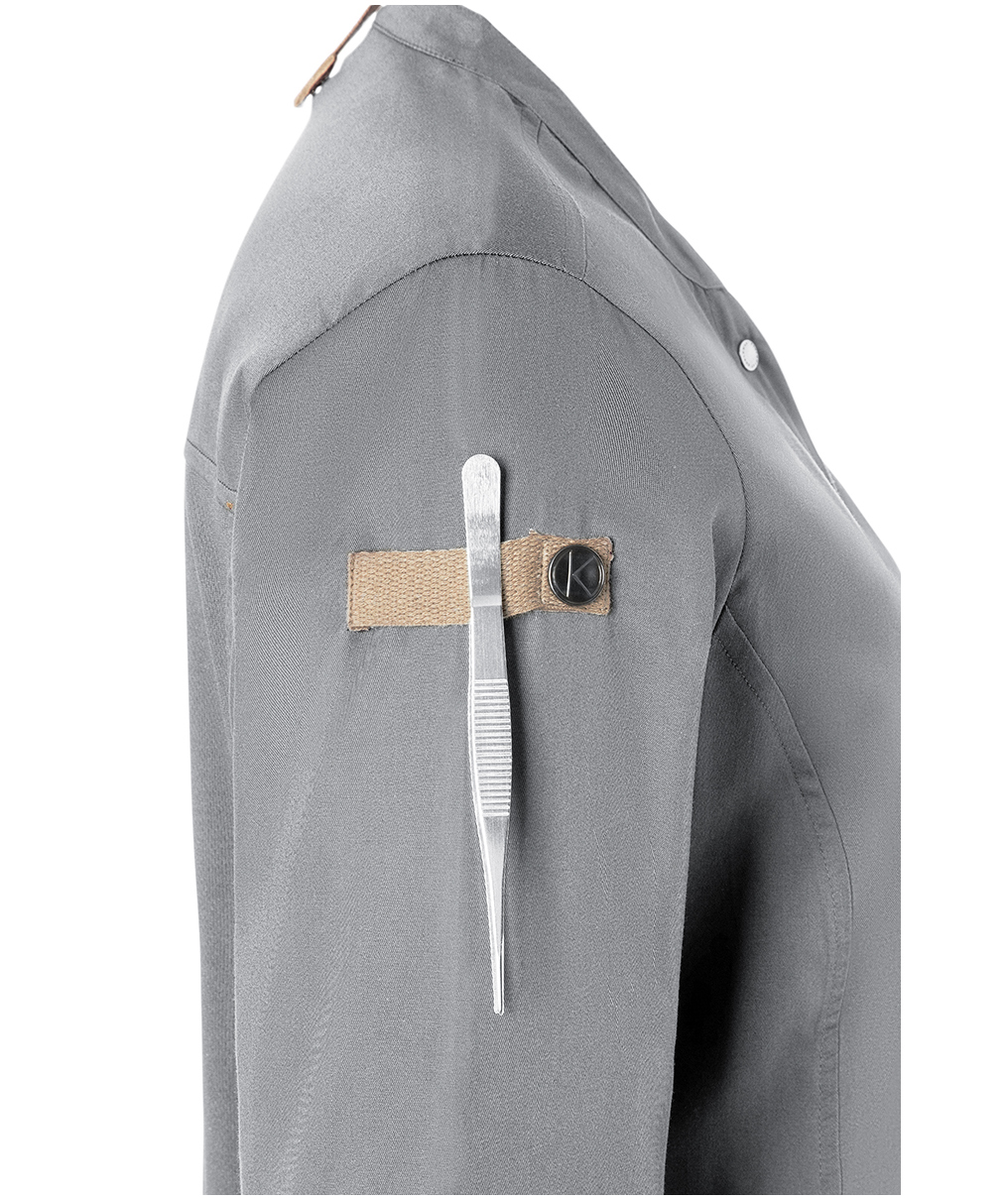 Karlowsky Green-Generation dame kokkejakke, Platinum grey, large image number 6