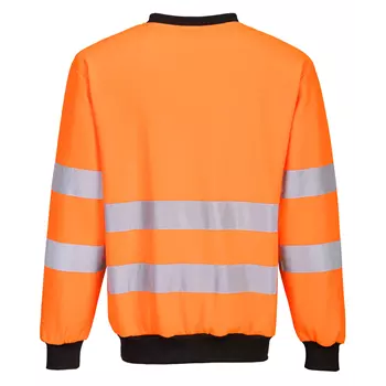 Portwest PW2 sweatshirt, Hi-Vis Orange/Sort
