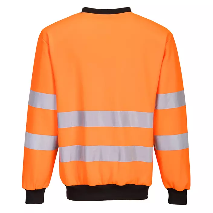 Portwest PW2 Sweatshirt, Hi-Vis Orange/Schwarz, large image number 1