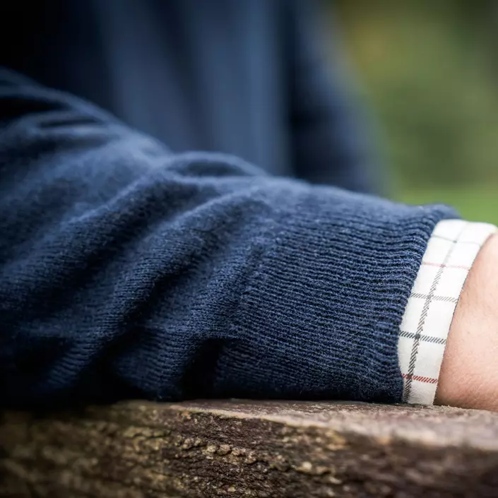 Seeland Pine stickad tröja med merinoull, Dark Sapphire, large image number 6