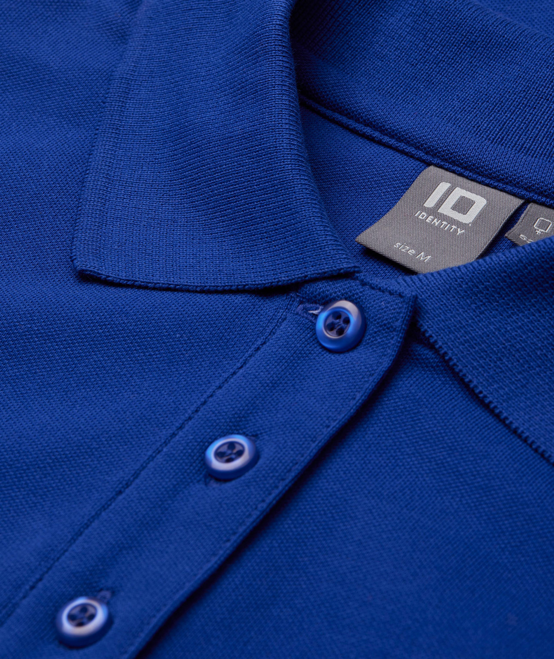 ID women's Pique Polo T-shirt with stretch, Royal Blue, Royal Blue, large image number 4