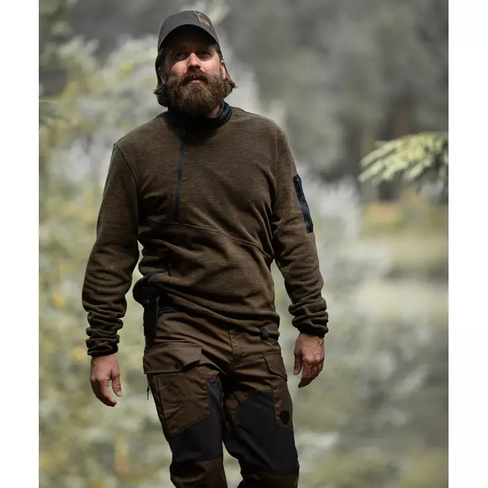 Northern Hunting Thorlak fleece sweater, Green, large image number 4