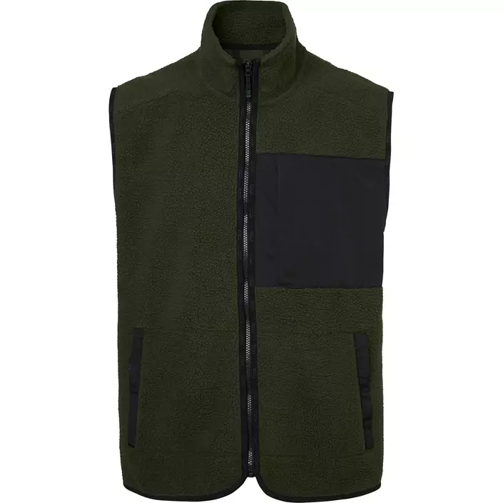 South West Seth fleece vest, Dark olive , large image number 0