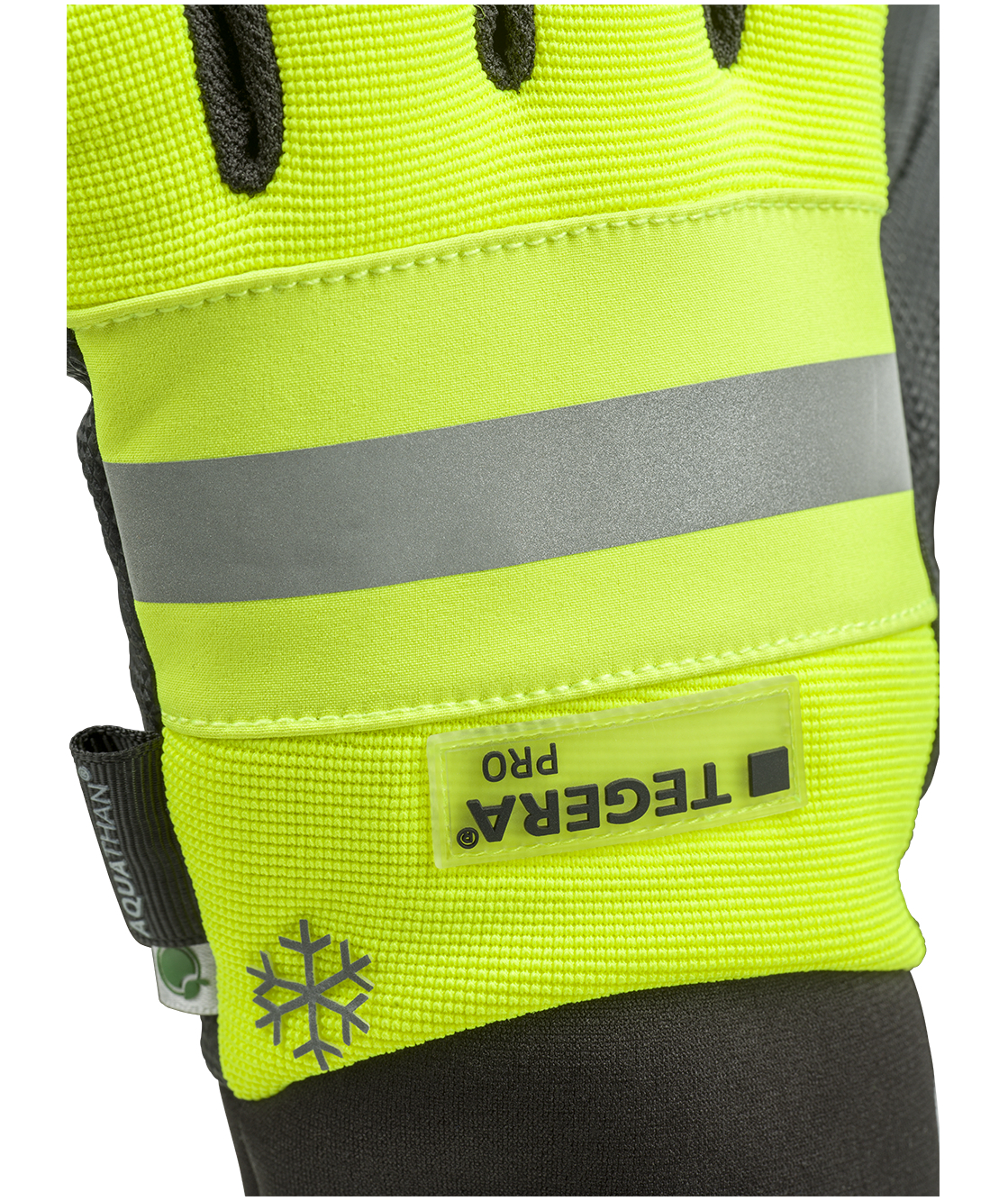 Tegera Pro 9131 winter work gloves, Black/Hi-Vis Yellow, large image number 3
