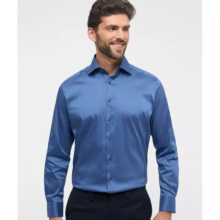 Eterna Performance Modern Fit skjorta, Smoke blue, large image number 1