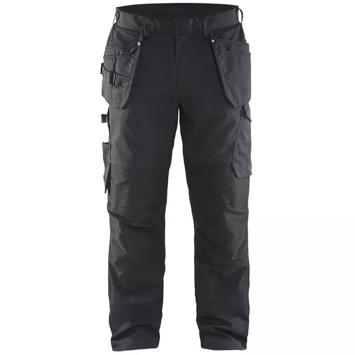 Blåkläder Unite craftsman trousers, Black/Yellow, large image number 0