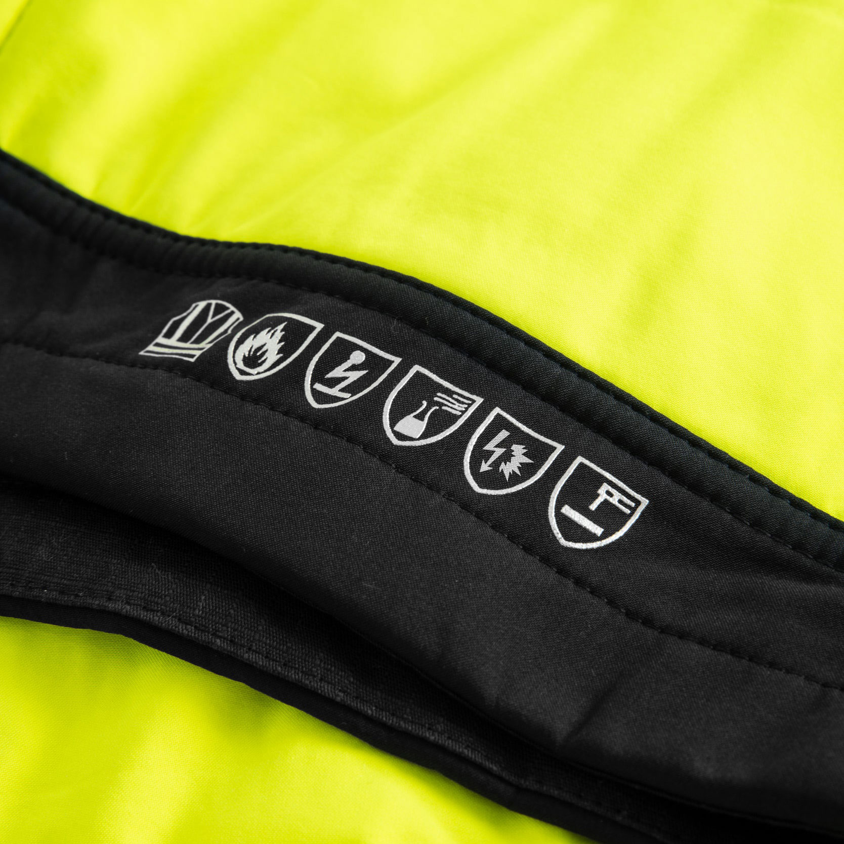 Lyngs&oslash;e Multinorm softshelljacka, Varsel gul/marinbl&aring;, large image number 3