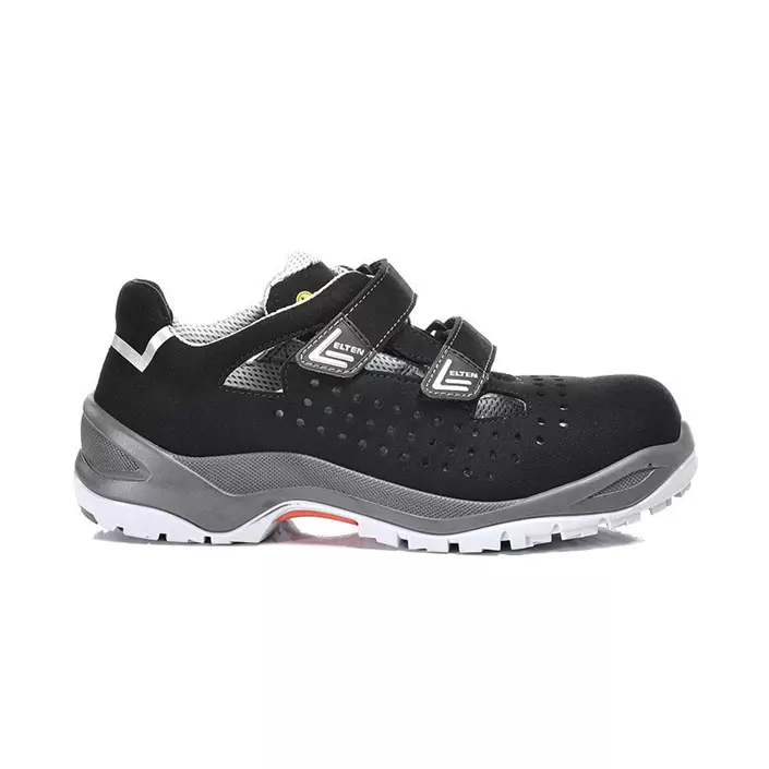 Elten Impulse grey easy safety sandals S1, Black, large image number 1