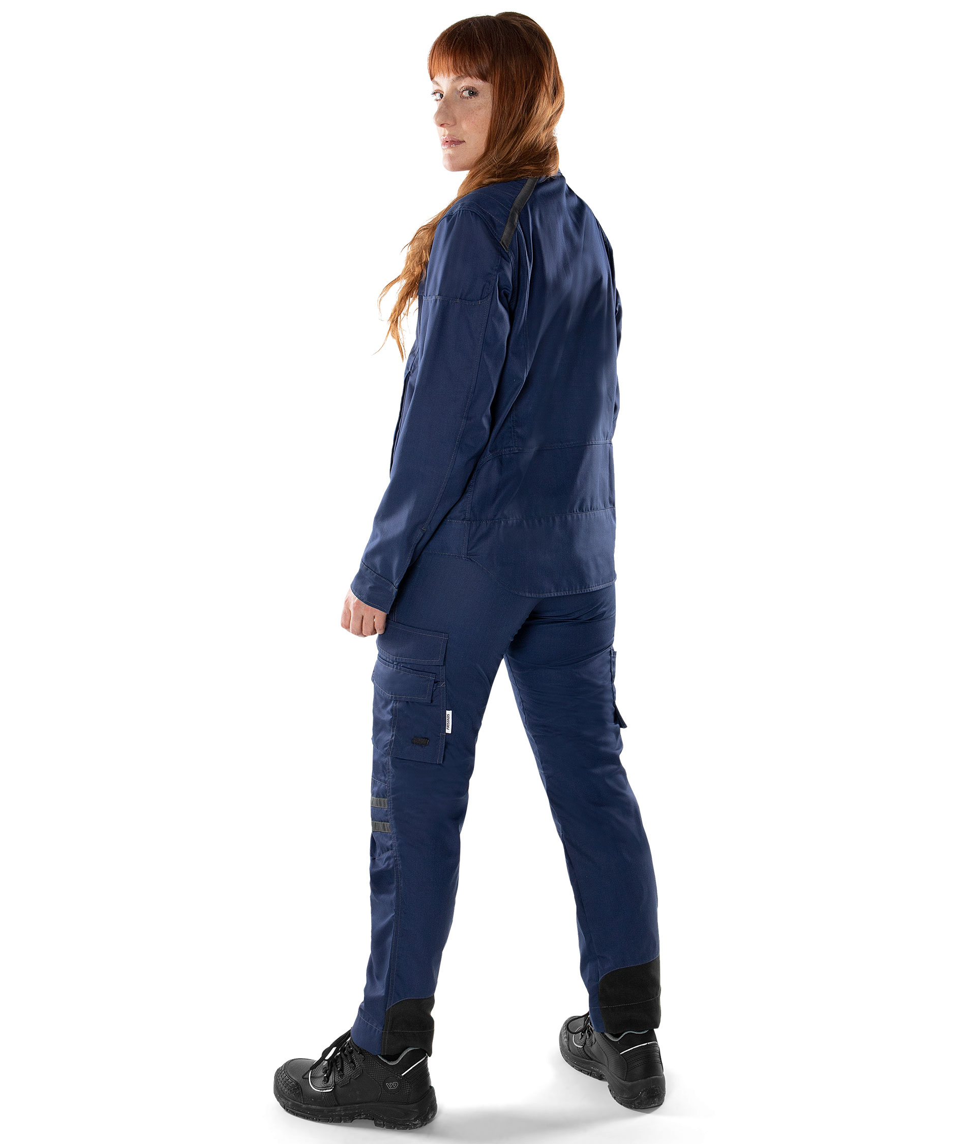 Fristads Green women's service trousers 2689 GRT, Marine Blue, large image number 3