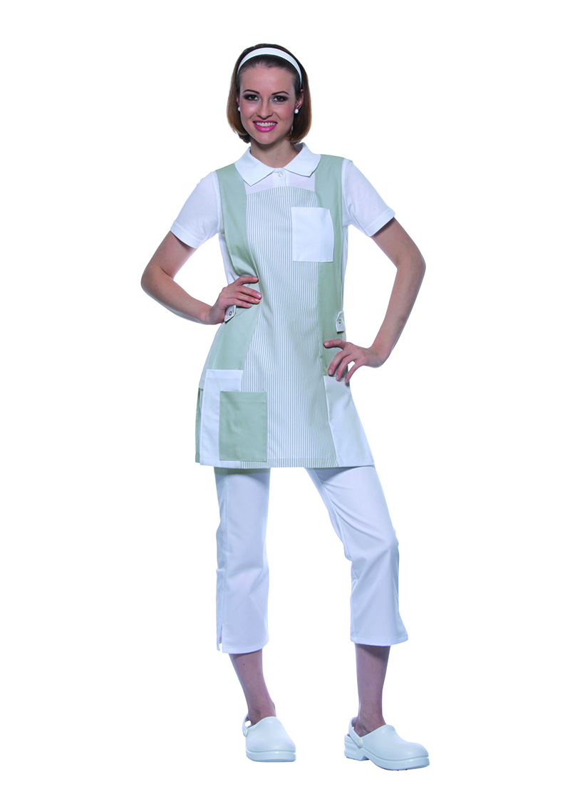 Karlowsky Nala dame dobbelt forkle, Light grey/white, large image number 2