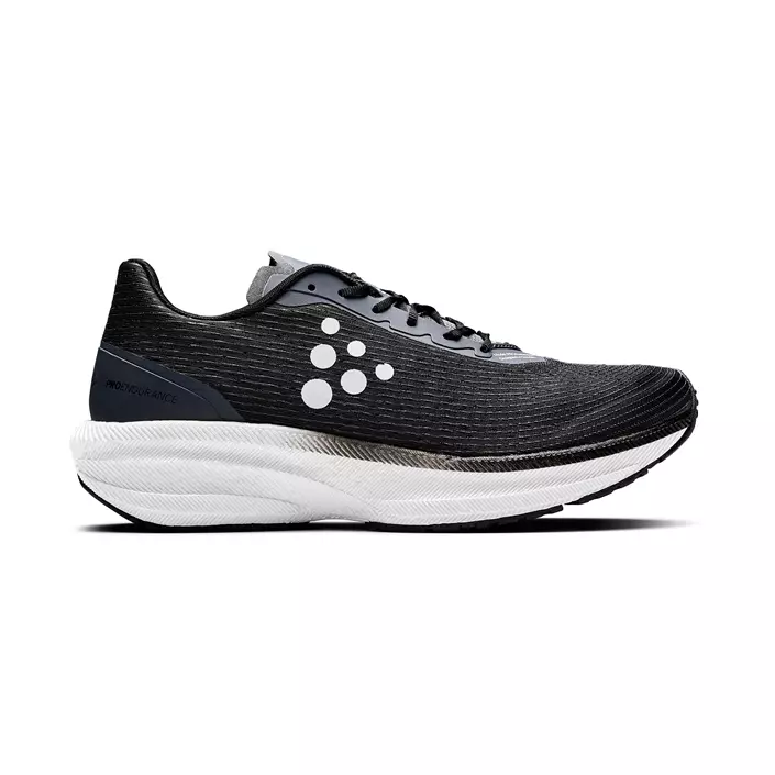 Craft PRO Endur Distance running shoes, Black/white, large image number 1