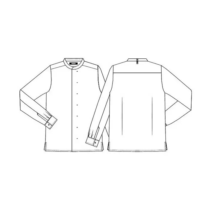 Kentaur modern fit kokke-/service skjorte, Hvit, large image number 3