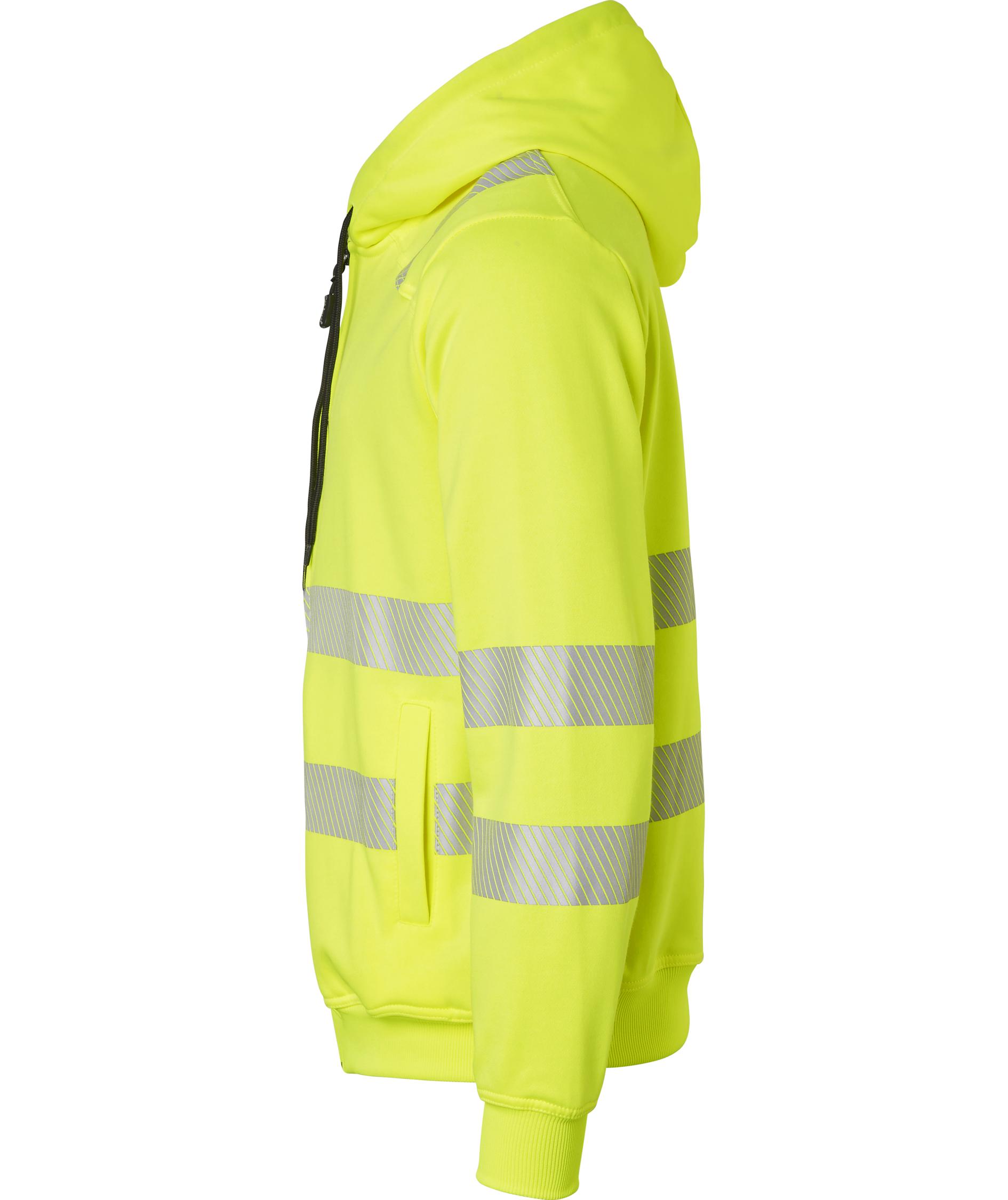 Top Swede hoodie with zipper 271, Hi-Vis Yellow, large image number 3