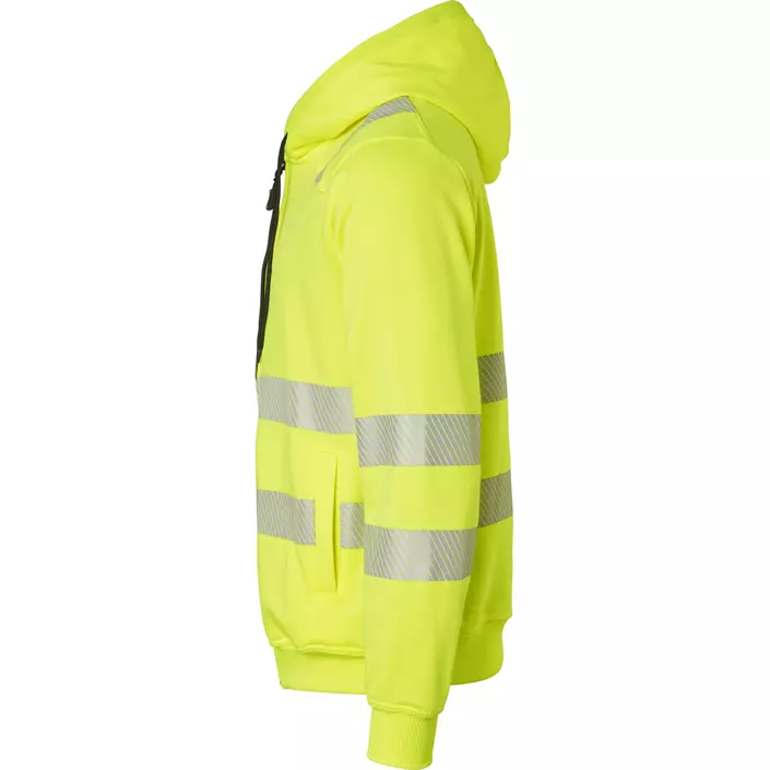 Top Swede hoodie with zipper 271, Hi-Vis Yellow, large image number 3