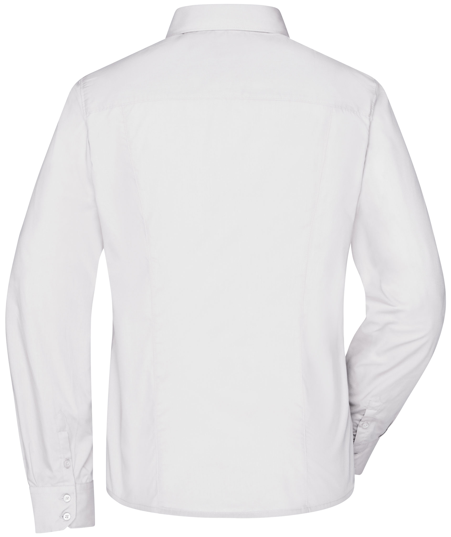 James & Nicholson modern fit women's shirt, White