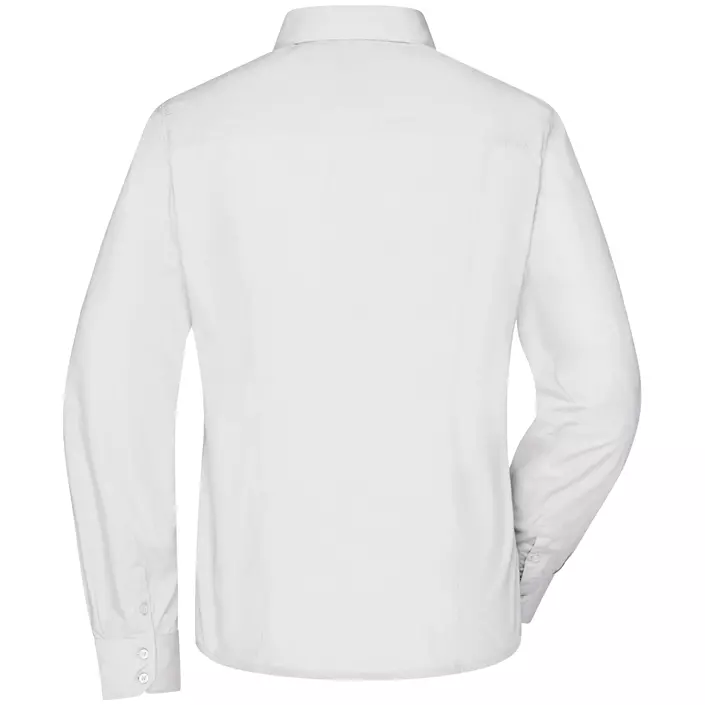 James & Nicholson modern fit women's shirt, White, large image number 1