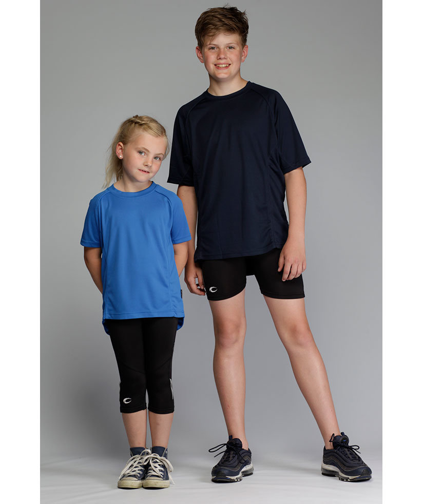 Pitch Stone Performance T-shirt til b&oslash;rn, Navy, large image number 2