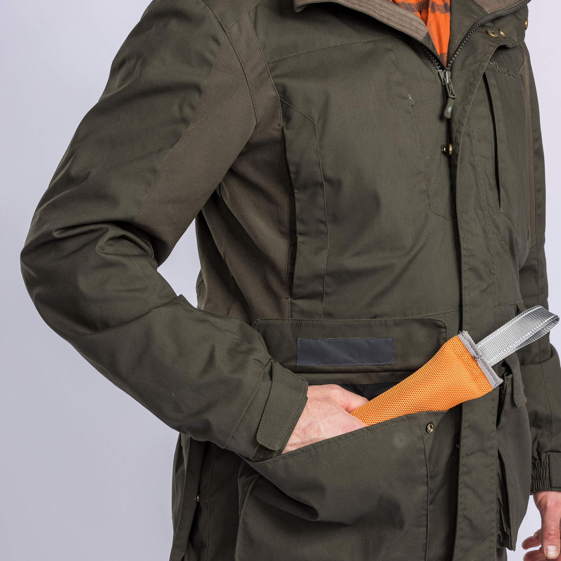 Pinewood Dog Sports Trainer jakke, Moss green, large image number 6