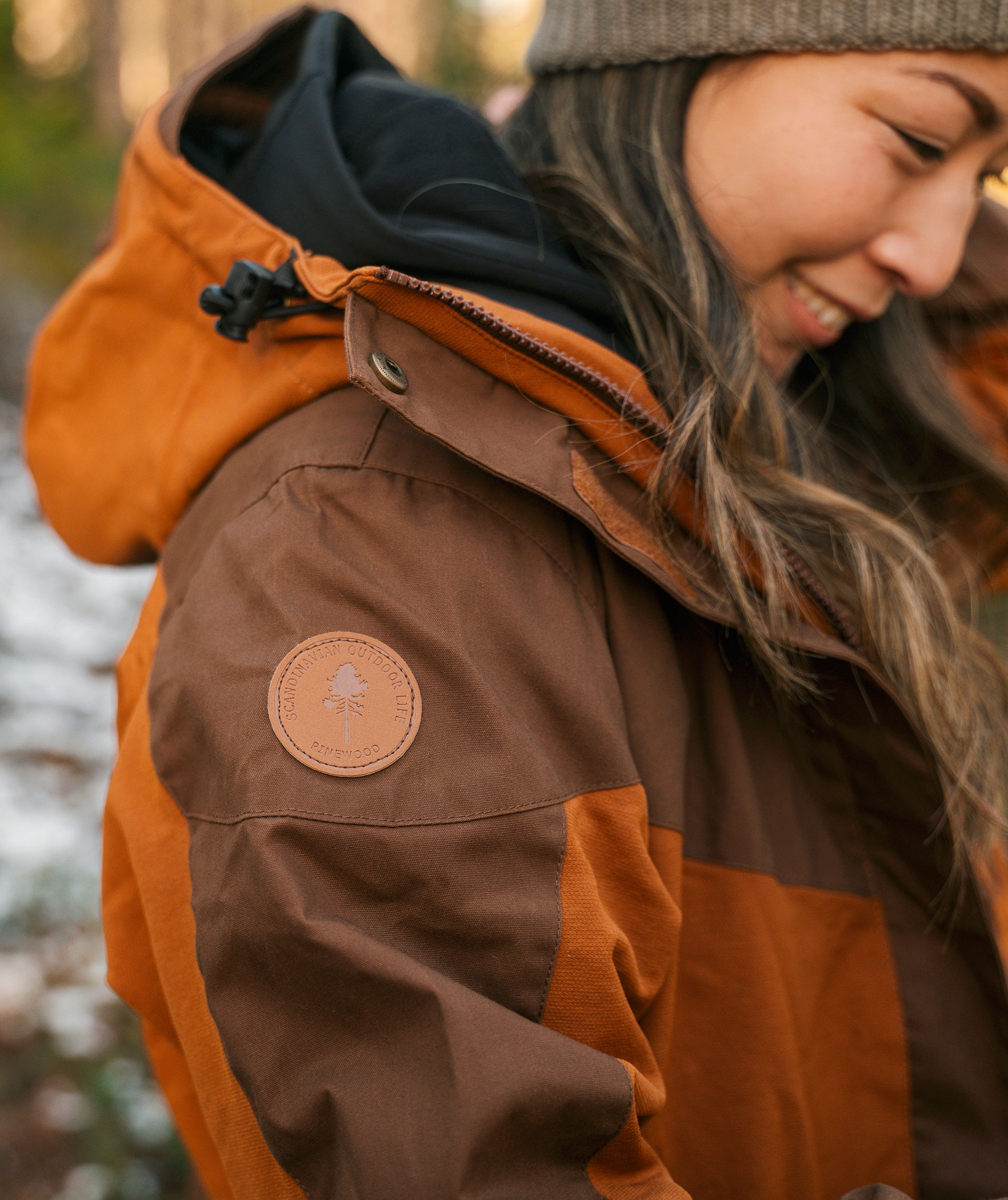 Pinewood&nbsp;Finnveden Hybrid Extreme damejakke, Fudge/Nougat, large image number 14