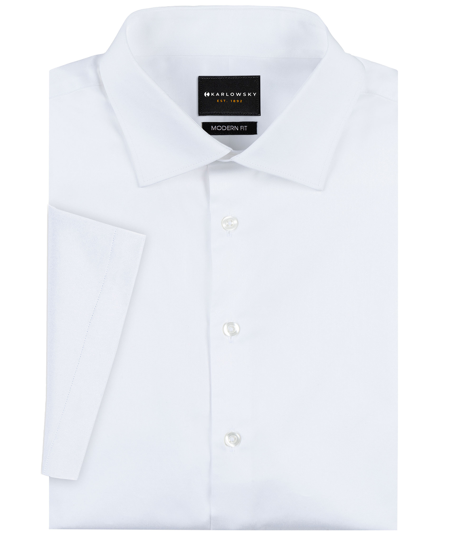 Karlowsky modern fit short-sleeved shirt, White, large image number 4
