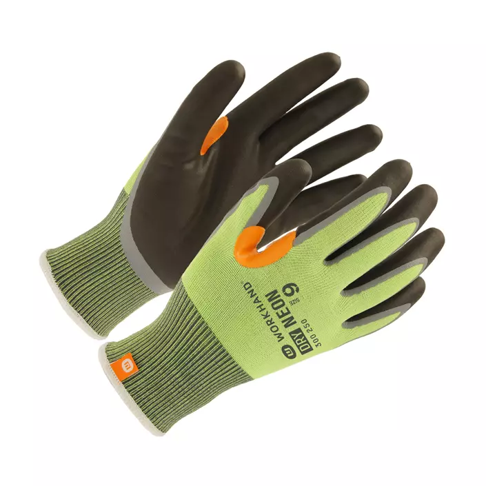 Workhand Dry Neon vinter arbejdshandsker, Yellow, large image number 0