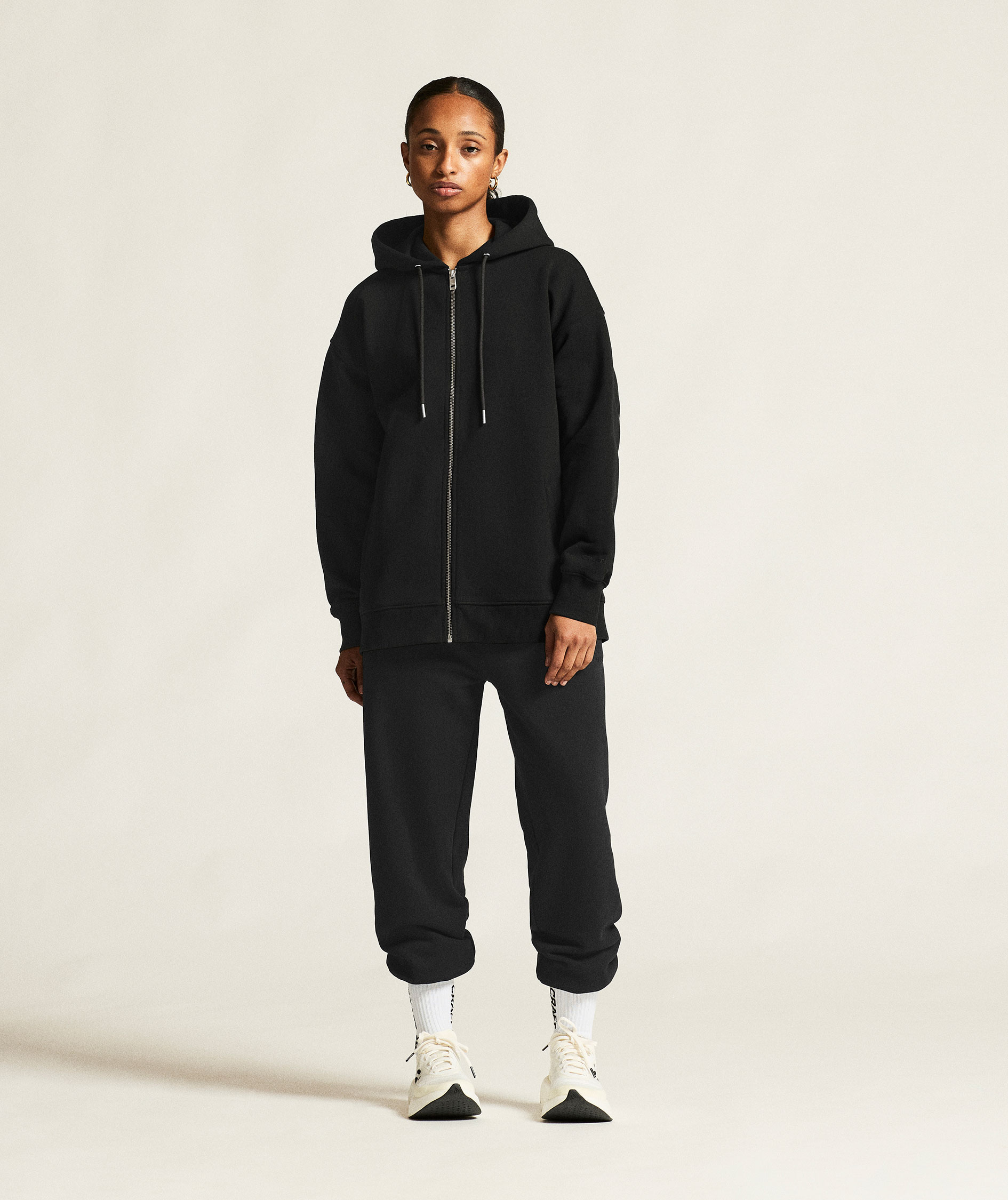 Craft Frequent women's hoodie with zipper, Black, large image number 7