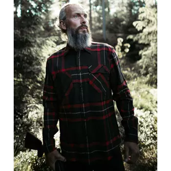 Northern Hunting Bjark Hemd, Braun/Rot