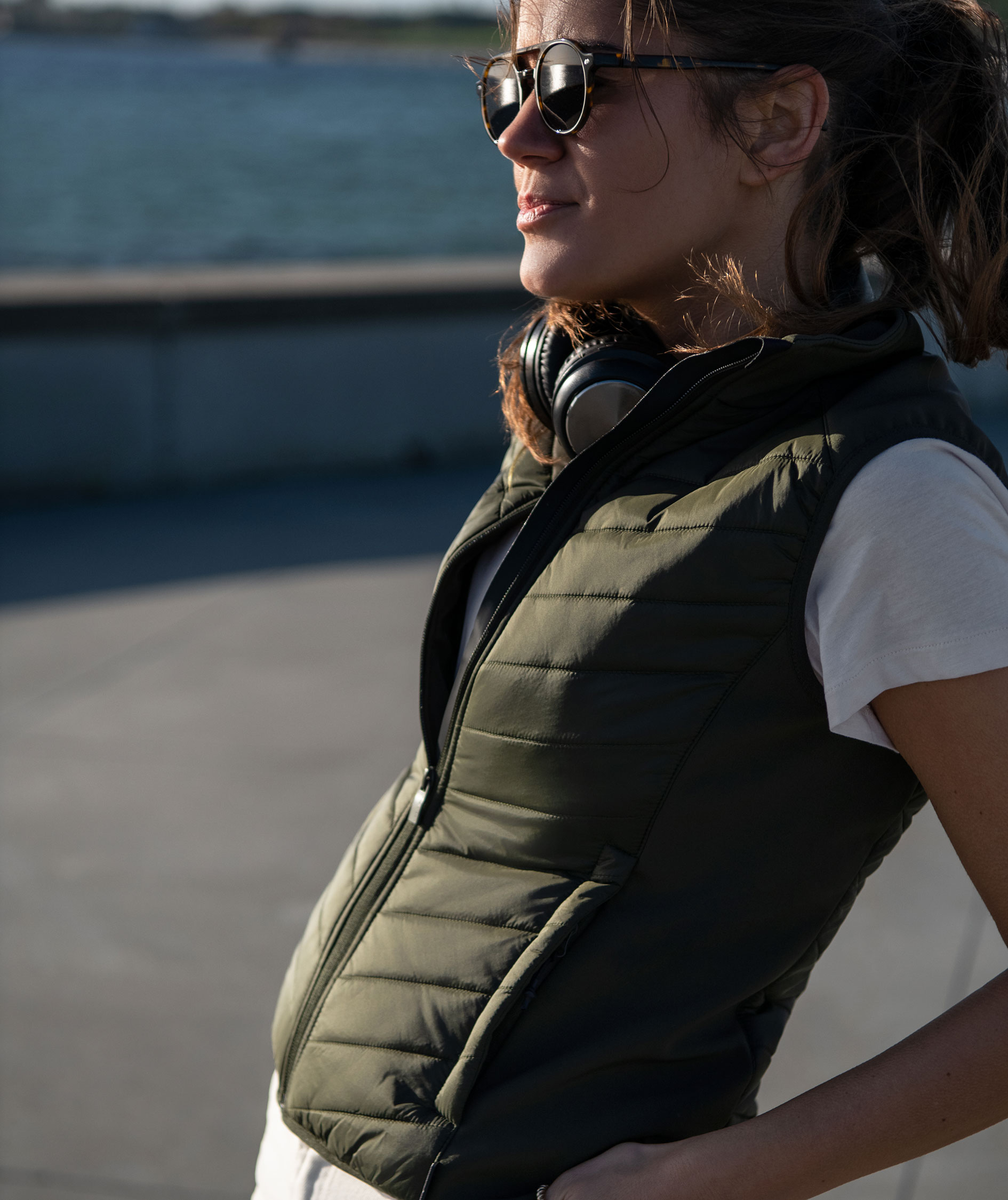 Nimbus Play Benton dame hybridvest, Olivengr&oslash;nn, large image number 1