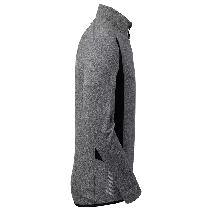 South West tröja med kort blixtlås, Grey melange, large image number 2