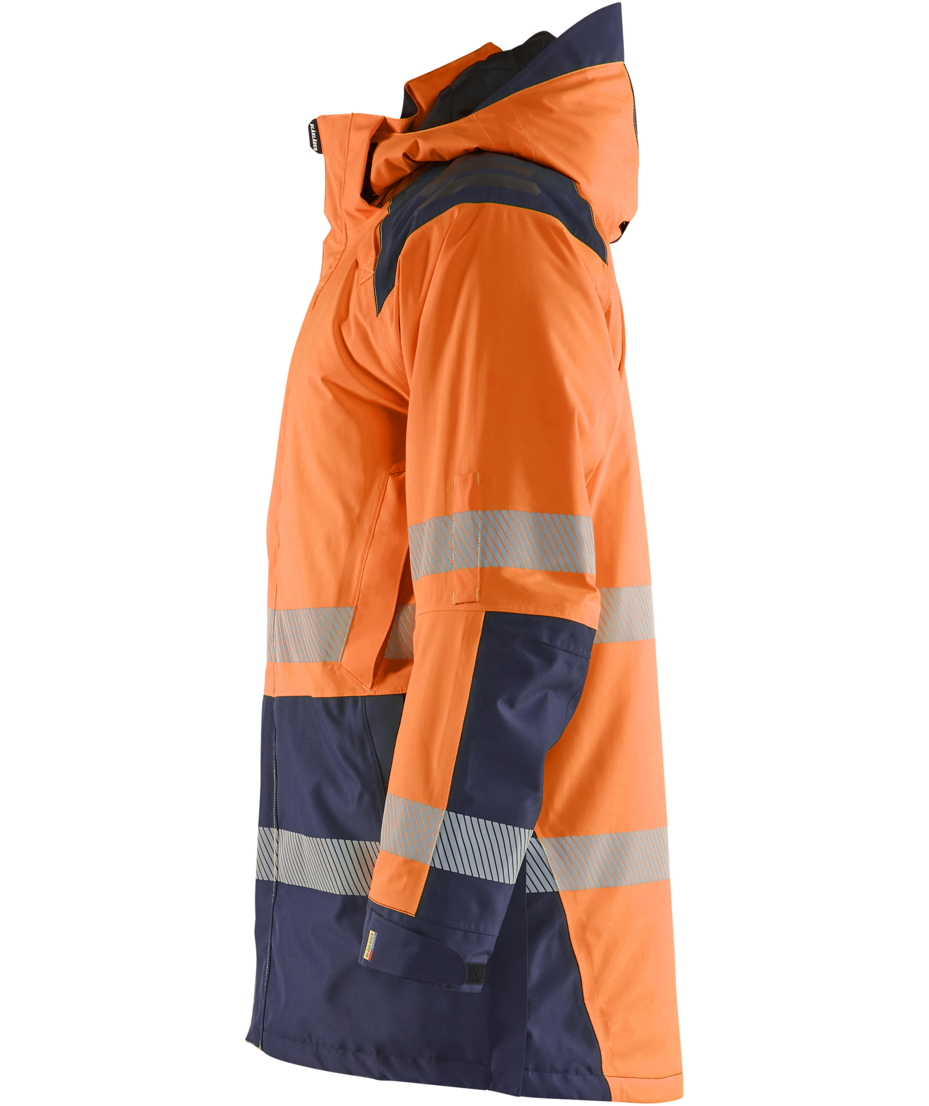 Bl&aring;kl&auml;der winter parka, Hi-Vis Orange/Navy, large image number 4