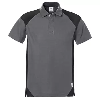 Fristads polo shirt, Grey/Black