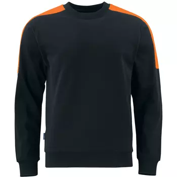 ProJob collegetröja/sweatshirt, Svart/Orange