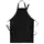 Segers 4579 bib apron with pocket, Black, Black, swatch