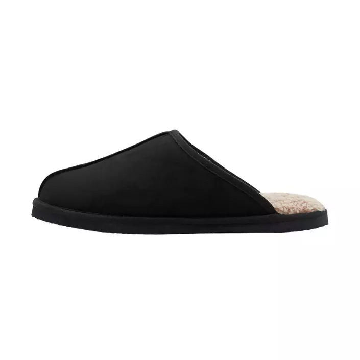 Jack & Jones JFWDUDELY mikrofiber slippers, Black, large image number 0