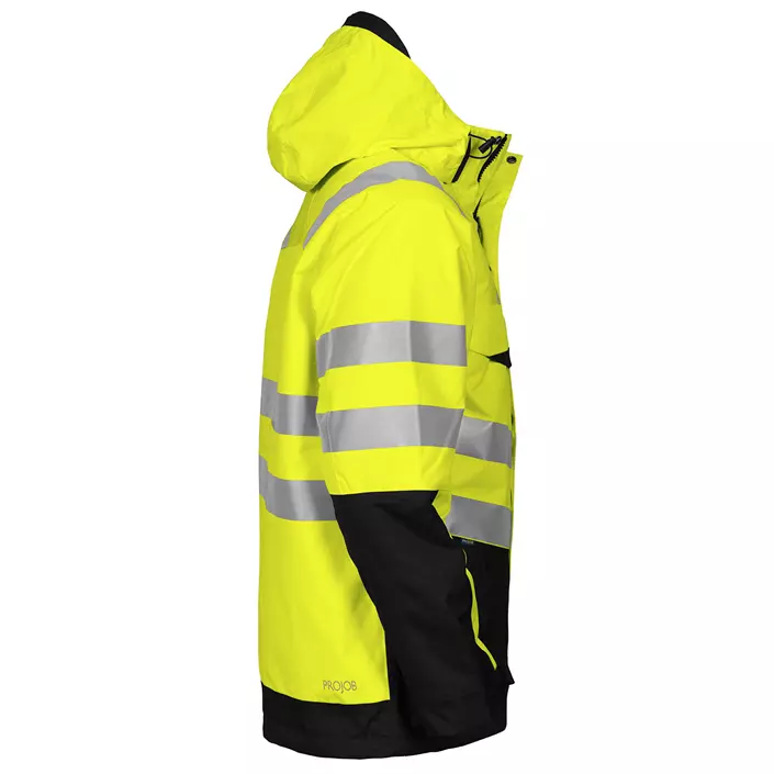 ProJob lined work jacket 6418, Hi-vis Yellow/Black, large image number 3