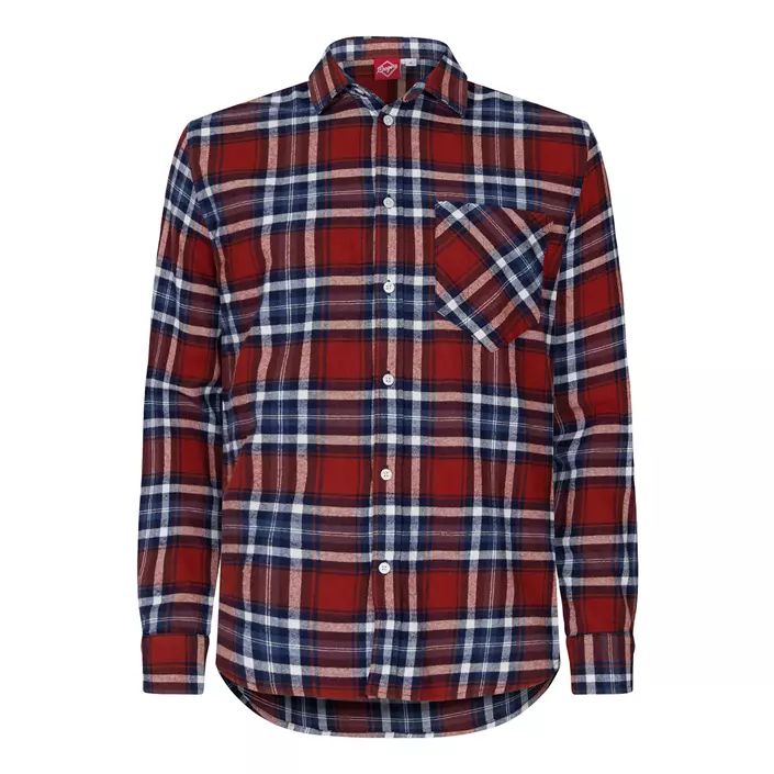 Segers 1227 flannel shirt, Red/Blue, large image number 0