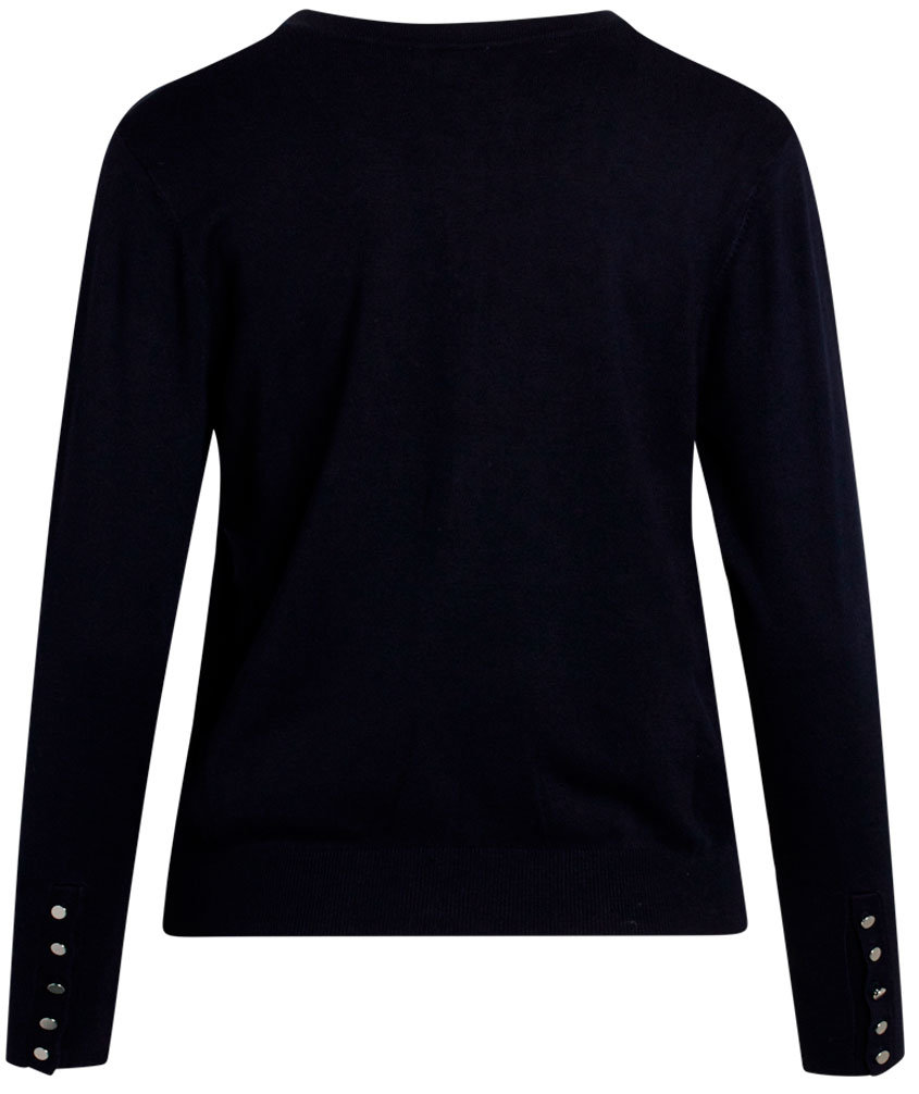 Claire Woman Camilla Damen Strick Cardigan, Dark navy, large image number 1