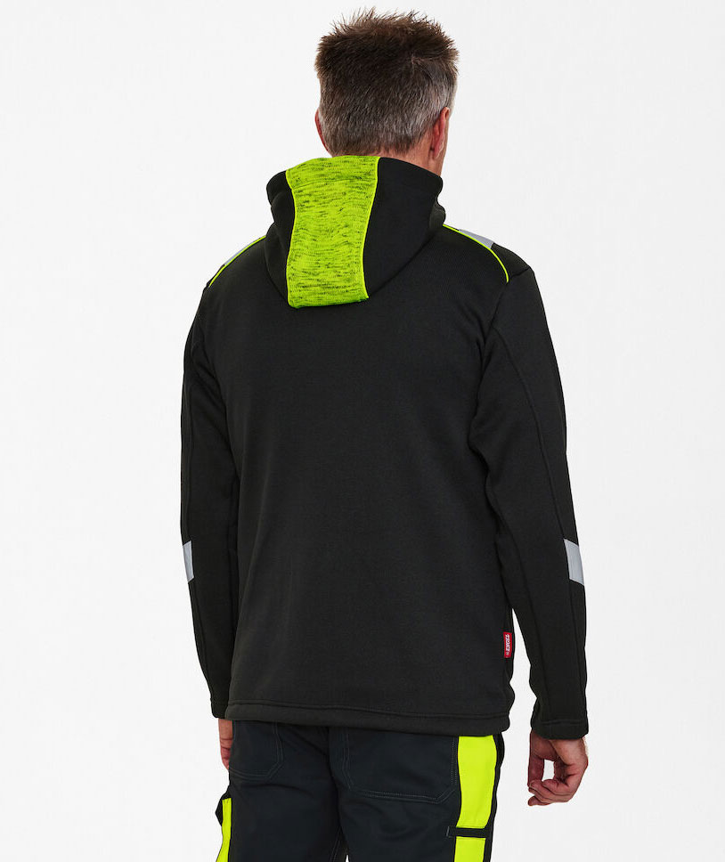 Engel Cargo cardigan, Black/Yellow, large image number 3