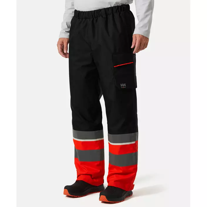 Helly Hansen UC-ME winter trousers, Hi-Vis Red/Ebony, large image number 1