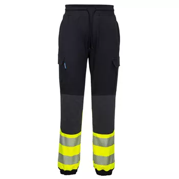 Portwest KX3 flexi jogging trousers full stretch, Hi-Vis Black/Yellow