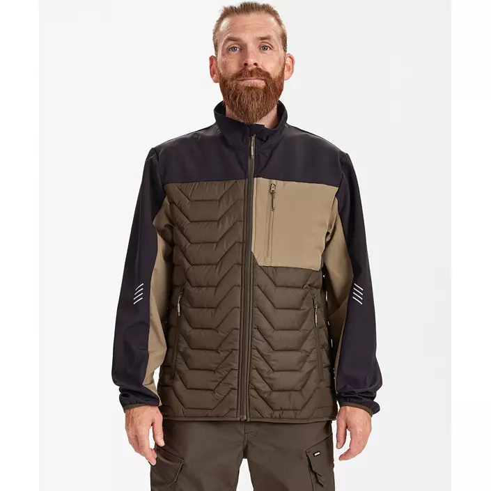 Engel Entire Hybridjacke, Forest Green/Black, large image number 1