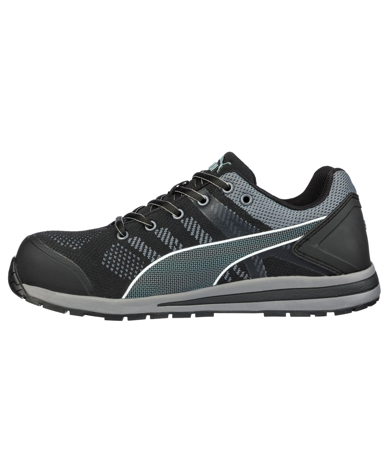 Puma Elevate Knit Low Sicherheitsschuhe S1P, Schwarz/Grau
