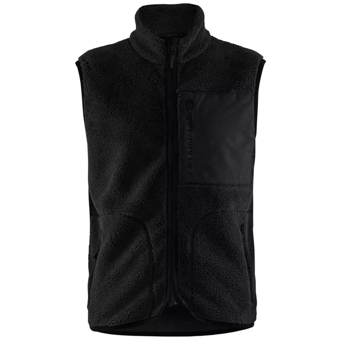 Blåkläder fibre pile vest, Black, large image number 0