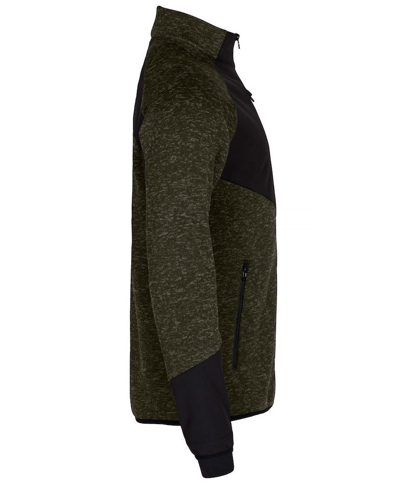 Clique Haines fleecejacka, Fog Green, large image number 3